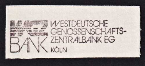 Exlibris wgz bank - bank, cologne