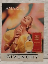 Publicité papier Parfum. Perfume Ad Givenchy Amarige de 1993