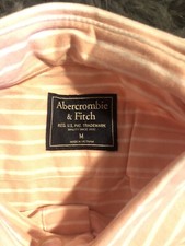 Abercrombie & Fitch Chemise Coton  Couleur blanc Et rose Petits rayures Taille M