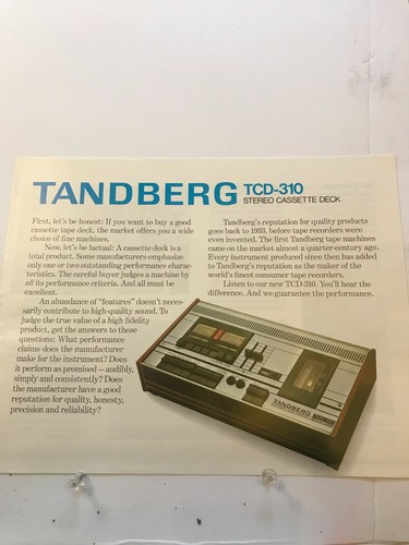 Original tandberg tcd 310 - original,
