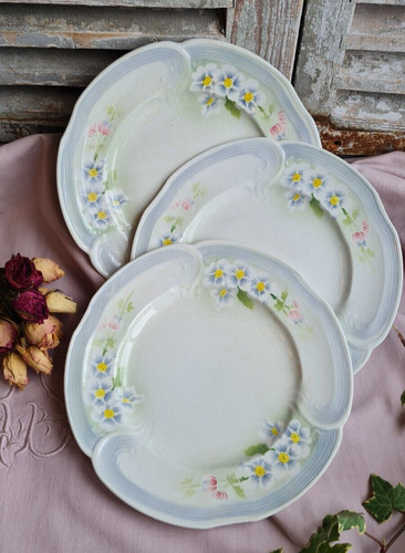 Anciennes assiettes plates - assiettes,
