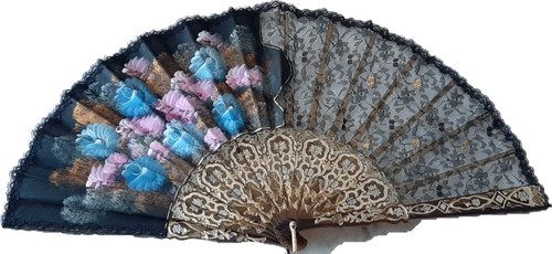 éventail vintage dentelle - en,