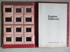 POCHETTE 36 DIAPOSITIVES : EUGENE DELACROIX - BIBLIOVISION RENCONTRES + LIVRET