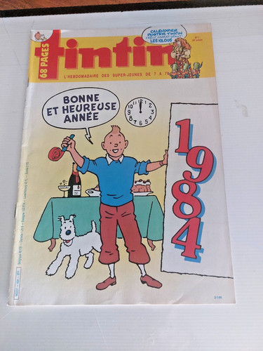Revue tintin avec calendrier - revue,