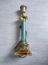 Ancienne lampe colonne métal céramique Lustrerie Deknudt Belgium vintage