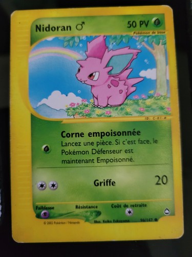 Carte pokémon nidoran - carte,