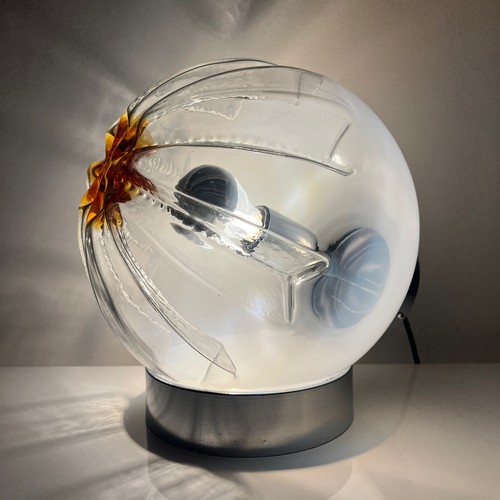 Lampe métal chromé et - chromé,