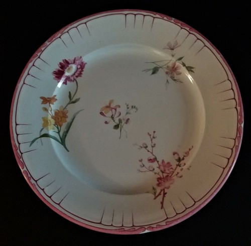 Assiette plate faïence - , de