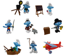 8 Figurines Schtroumpfs