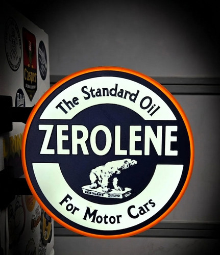 Enseigne zerolene oil - enseigne,
