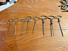 9 Anciennes vrille à bois