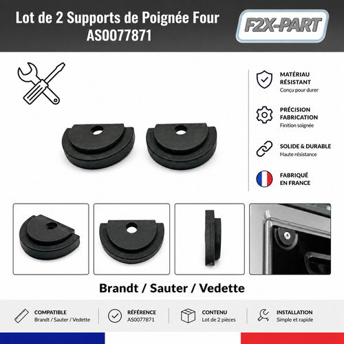 Lot supports poignée four - supports,