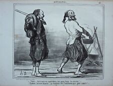 Lithographie de Daumier/sur