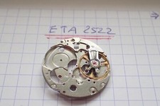 ETA 2522 : balancier complet + coq + platine