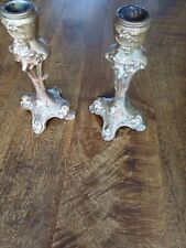 Paire chandeliers bougeoirs