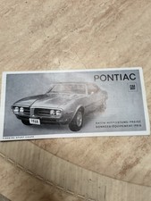 Pontiac 1968 brochure - 1968, suisse