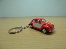 PORTE CLE VW COCCINELLE rouge & blanc 1/64 clef