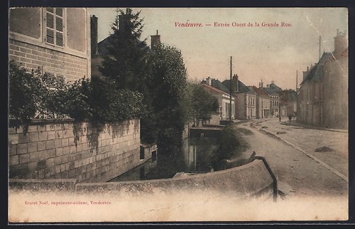 Cpa vendeuvre entrée ouest - vendeuvre,,