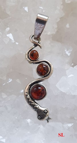 Pendentif serpent argent - serpent,