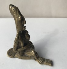 Statuette Poids  Bronze  Laiton africaine