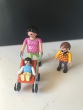 Playmobil 70421 et 4782 Femme enceinte Enfant Bébé Poussette City life