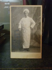 rare photo cdv Patissier en tenue nancy  charles lorentz