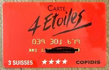CARTE DE CRÉDIT PAIEMENT 3 SUISSES COFIDIS FIDÉLITÉ BANCAIRE TÉLÉCARTE PAYCARD