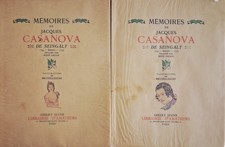 MEMOIRES DE JACQUES CASANOVA ILLUSTRATIONS DE BRUNELLESCHI 2 VOL. 1955