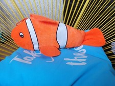 poisson peluche nemo, orange