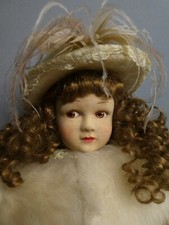 Poupée ancienne: Belle Raynal feutre (feutrine) 50 cm années 1930.