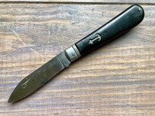 Ancien Couteau manche composite "ancre marine" vintage knife messer