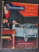 l'automobile133 mai 57, la Dauphine, ID 19, la 150 Lambretta, la 2cv Vespa