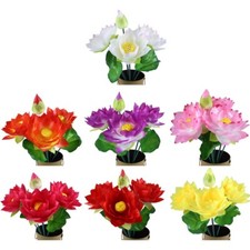 Faux jardin artificiel fleur maison lotus fête nénuphar en plastique soie