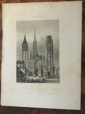 Gravure - Cathédrale de ROUEN