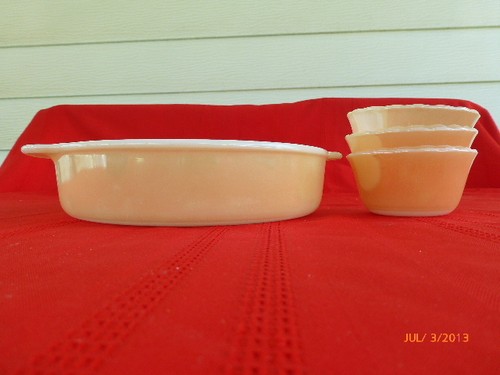 Vintage fire king peach - fire,