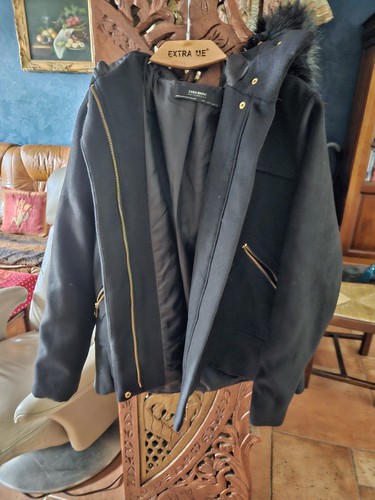 Manteau court lainage zara - en,