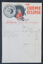 Facture 1930 CREME ECLIPSE cirage produit entretien illustrée billhead 112