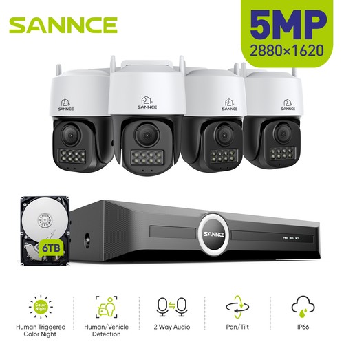 Sannce 5mp poe caméra - pt,