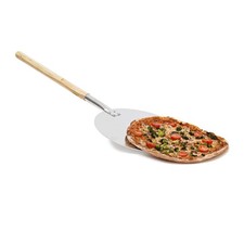 10019247 Pelle à pizza gâteau tarte flambée rond Ø 305 cm en métal avec manch...