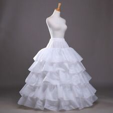 4 Cerceau Crinoline Mariage Noces dessous de Robe Robe Glissant Bal Jupon