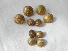Lot de 10 boutons pour veste