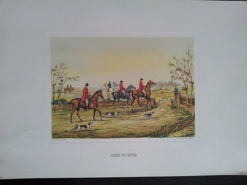 Gravure lithographie chasse - 4,
