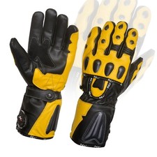 Hiver Gants Cuir Moto Course
