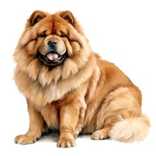 3 x autocollants Chow Chow