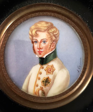 PEINTURE  miniature XIXè