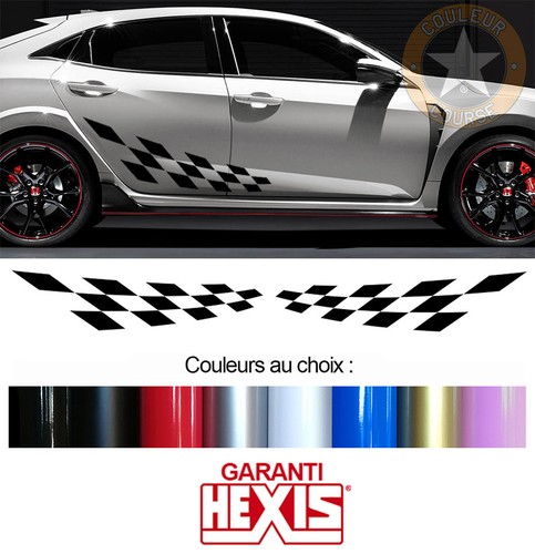 Bandes damiers pour honda - 2,