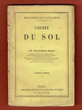 Chimie du Sol, Docteur Sacc, Bibliothèque du Cultivateur, Maison Rustique, 1871