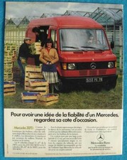 Publicité Papier - Véhicule Utilitaire Mercedes 307 D De 1984