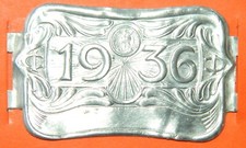 plaque fiscale de Vélo 1936