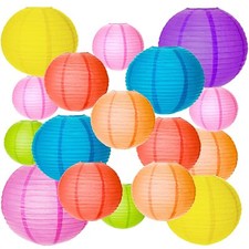 20Pcs Lampions Colorés en